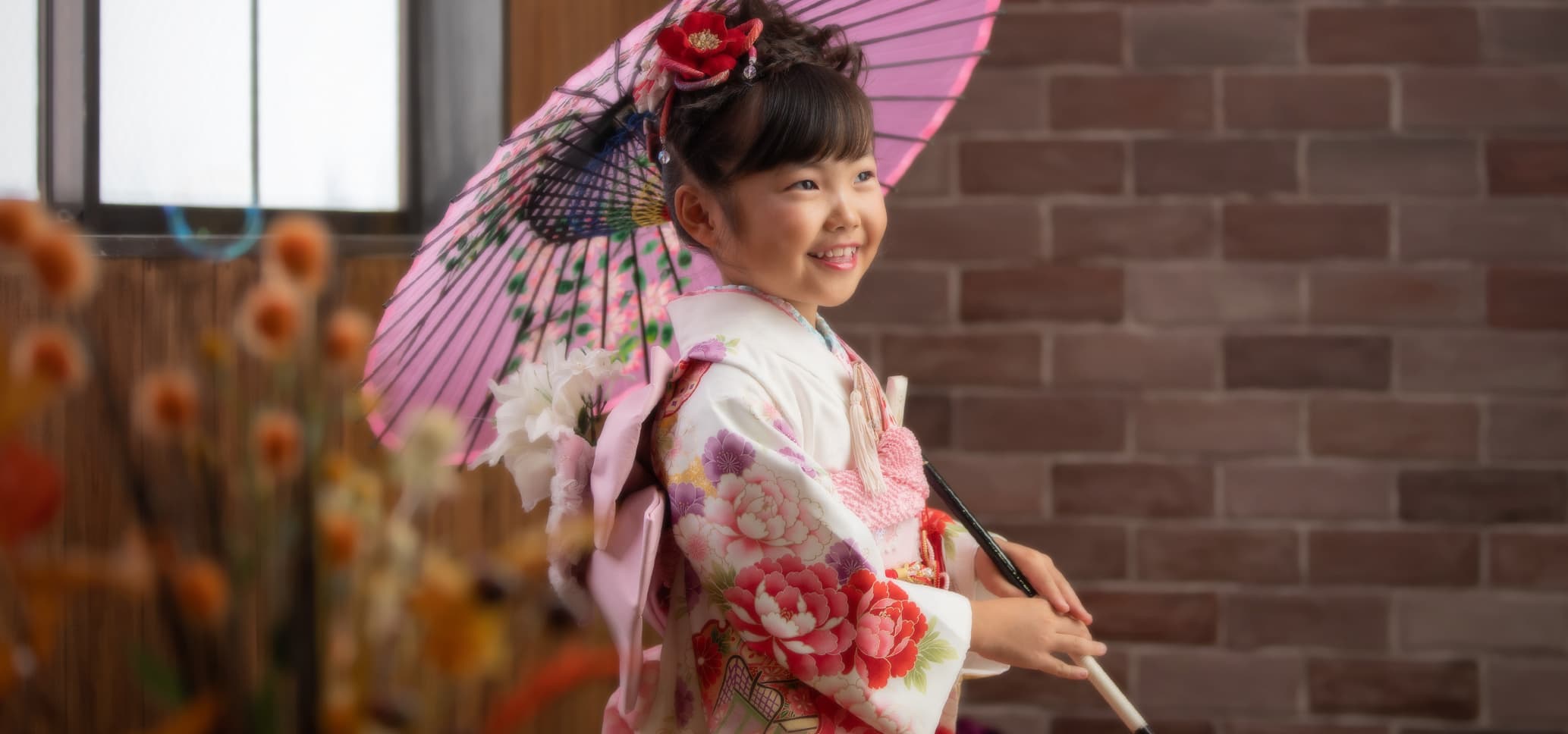 七五三の女の子の画像