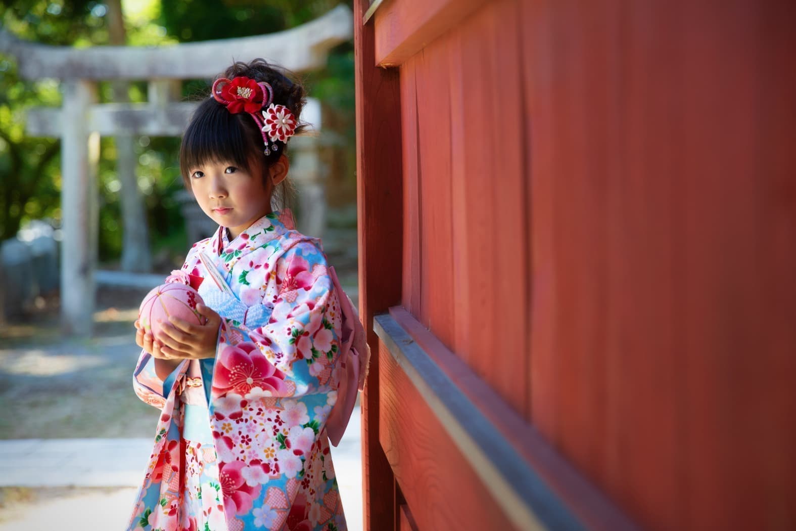 小野田市の女の子七五三の画像