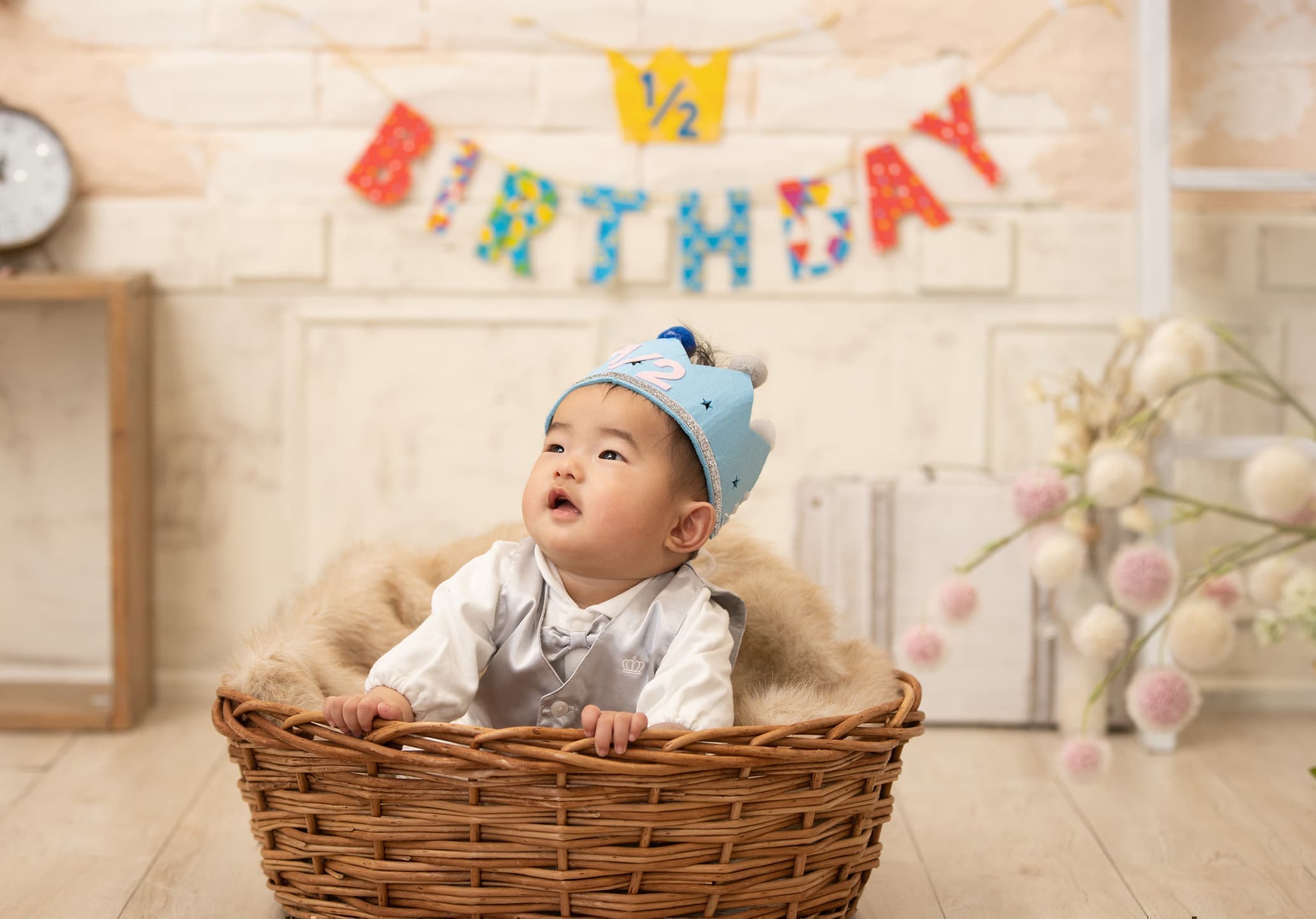 男の子の誕生日の画像