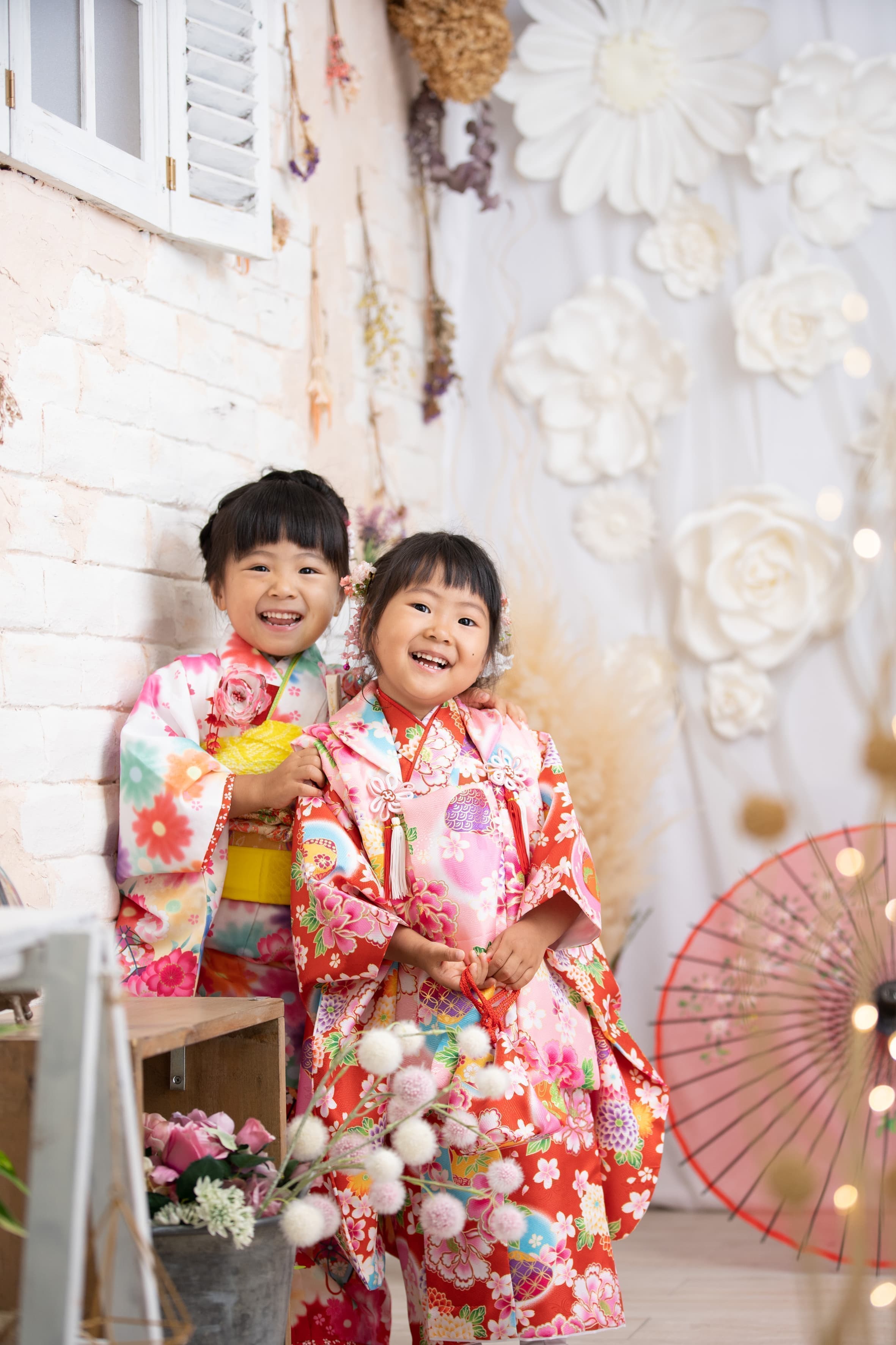 姉妹の七五三の画像